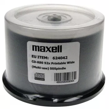 MAXELL CD-R 700MB 50 kpl 52x80 min, spindeli, tulostettava CD-R