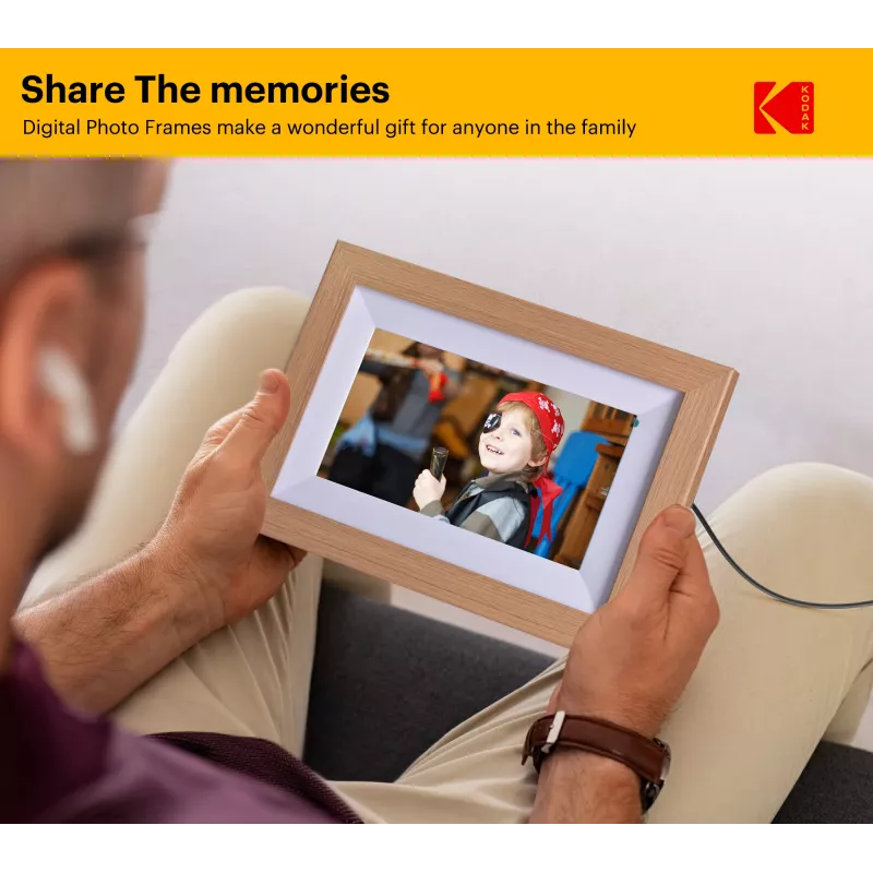 Kodak 7 digitaalinen valokuvakehys Wi-Fi RCF-702W