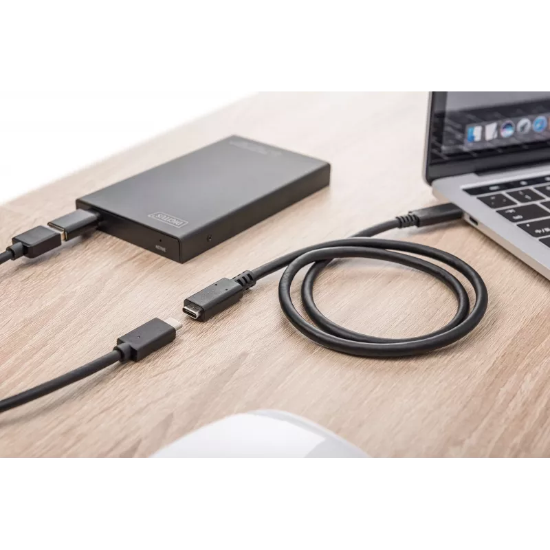 USB Type-C -jatkokaapeli Digitus AK-300210-007-S 0,7 m