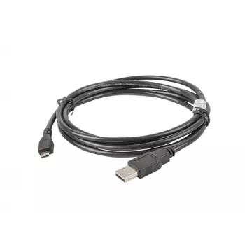 USB 2.0 -kaapeli LANBERG CA-USBM-10CC-0018-BK, Micro-USB B - USB A, 1,8 m, musta