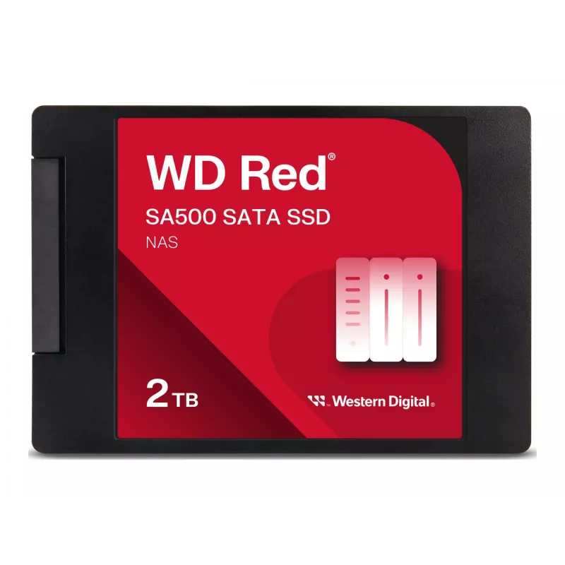 SSD-asema Western Digital Red SA500 2TB 2,5 tuuman SATA III, 3D-NAND, NAS