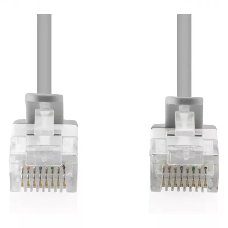 Verkkopatchkaapeli DIGITUS CAT6 U-UTP ohut 1 m, harmaa