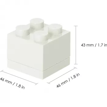 BROTDOSE Lego Mini valkoinen 40111735 (40111735)