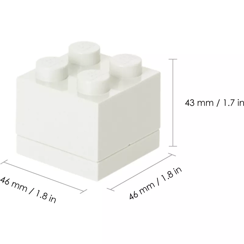 BROTDOSE Lego Mini valkoinen 40111735 (40111735)