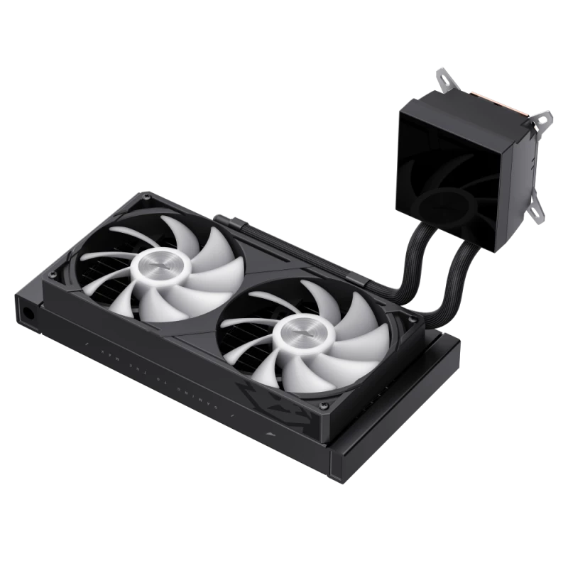 Gamemax CPU-nestekühler | GLACIER 240 LCD BK | Intel, AMD
