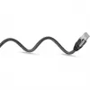 Ethernet-kaapeli USB-A 3.2 Gen1 uros > RJ-45 uros, LAN-sovitin musta/hopea, 3 metriä, punottu tekstiilivaippa
