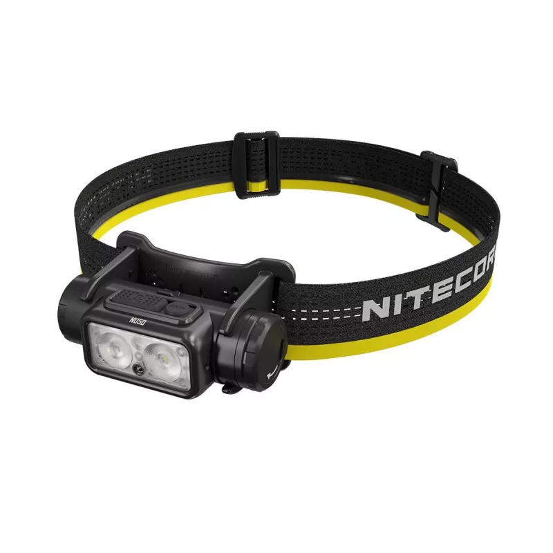 Otsalamppu Nitecore NU50 musta keltainen LED vedenpitävä iskunkestävä