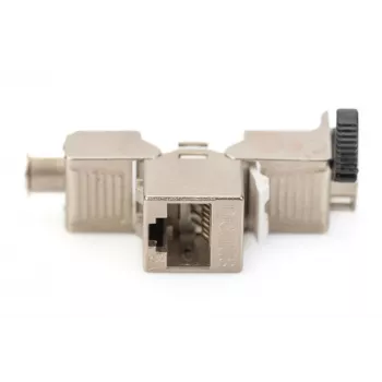 Digitus Cat. 6A Keystone -moduuli suojattu 4 kpl hopea RJ-45