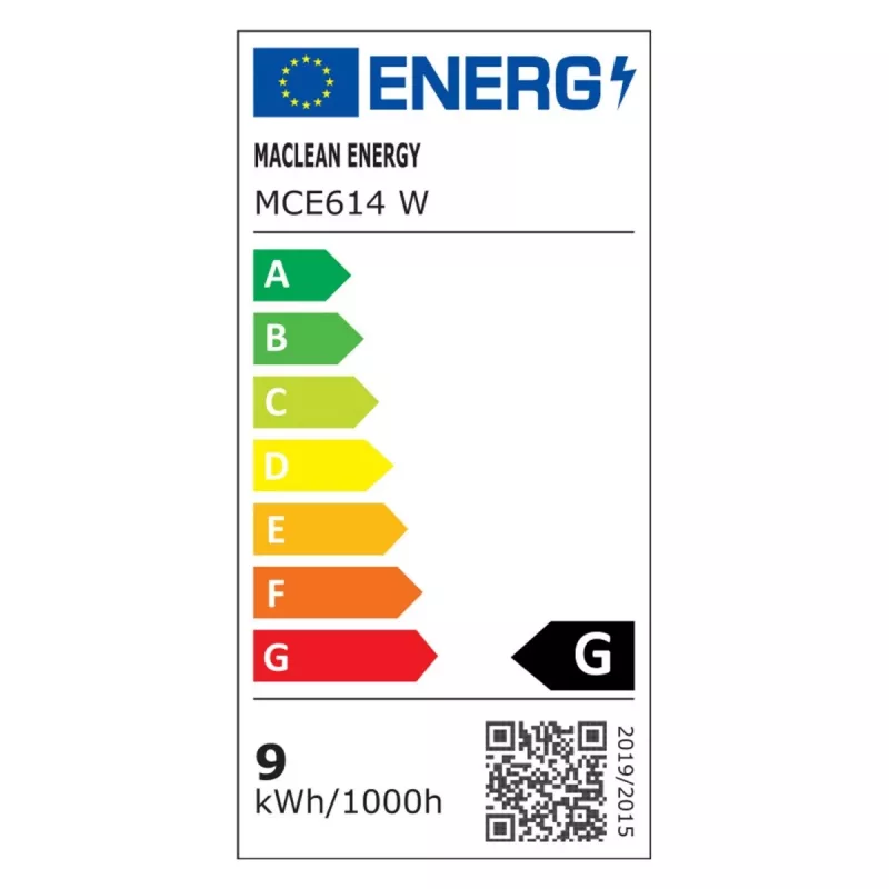 LED-työpöytävalaisin MACLEAN MCE614W 9 W, valkoinen, kallistussäädettävä ja himmennettävä