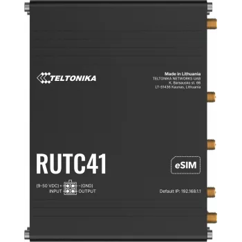 Reititin TELTONIKA RUTC41 4G LTE EDGE, teollinen matkapuhelinreititin RUTC41000000