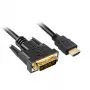 Adapterikaapeli HDMI > DVI-D (musta, 5 metriä, Dual Link, 24+1)