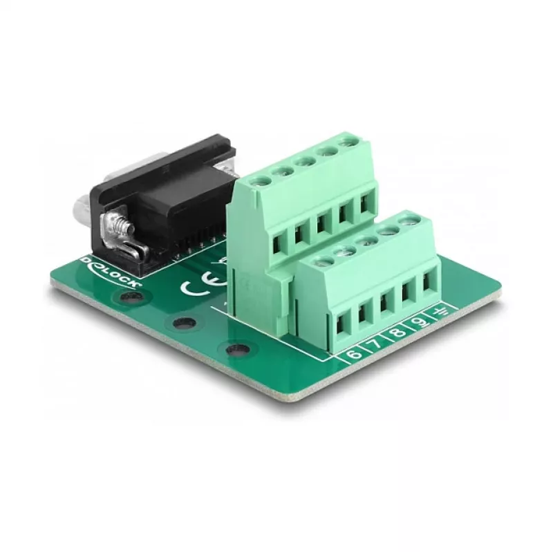 DeLOCK D-Sub 9-pin naaras riviliittimeen DIN-kiskoon 51 mm 58 mm 30 mm