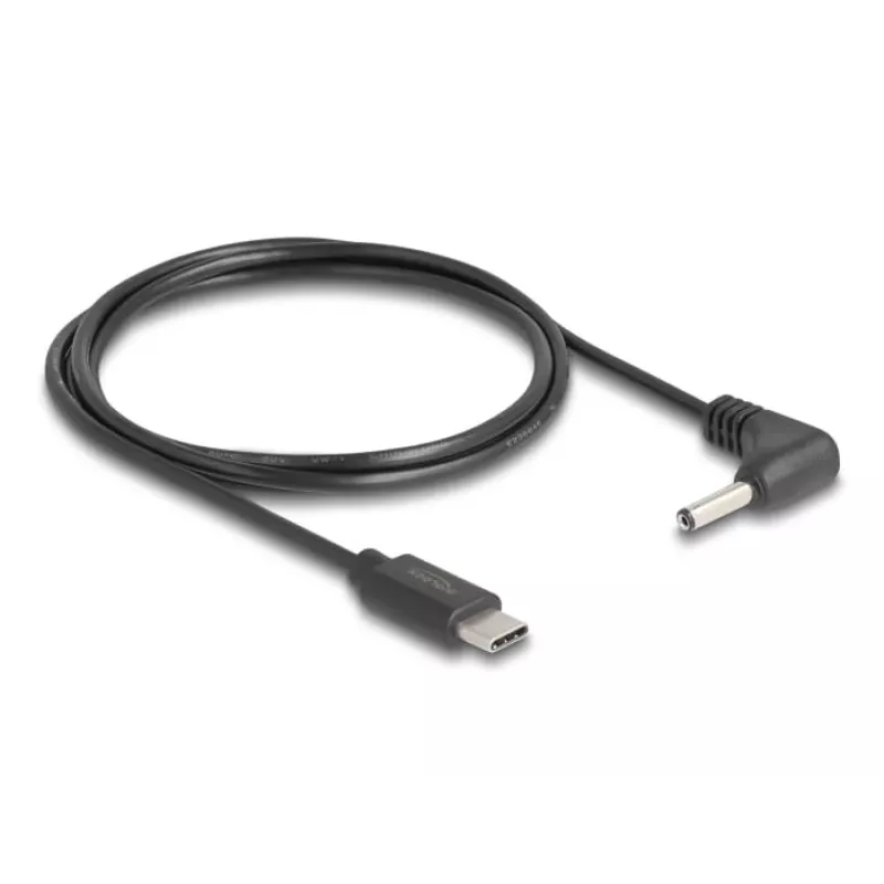 DeLOCK 85393 virtakaapeli musta 1,5 m USB-C 3,5 x 1,35 mm