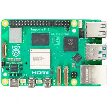 Yhden piirilevyn tietokone Raspberry Pi 5 2GB RAM Raspberrylta — kompakti kehitysalusta, vähän virtaa kuluttava SBC