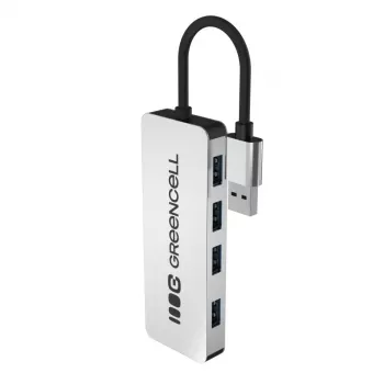 USB-keskitin Green Cell HUB-GC-A4A — 4-porttinen USB-A-3.0-keskitin