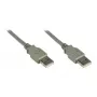 GoodConnections liitäntäkaapeli USB 2.0 uros A - uros A, harmaa, 0,5 m