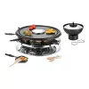 Unold 48726 raclette-grilli 8 henkilölle 1300 W musta, ruostumaton teräs