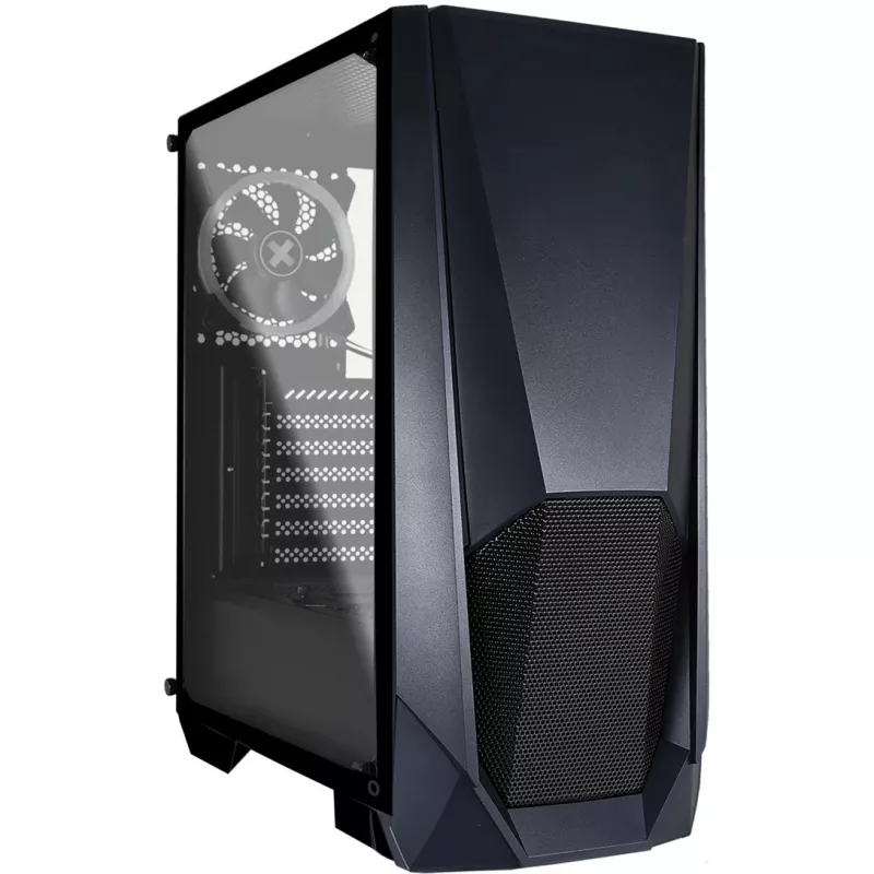 Xilence Xilent Blast X505.ARGB pelitietokonekotelo, RGB ATX midi-torni, musta (XG141)