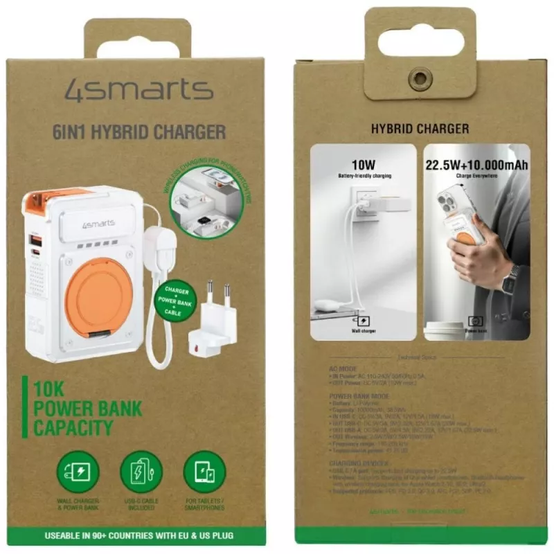 Kannettava varavirtalähde 4smarts 541384 10000 mAh