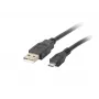Lanberg CA-USBM-10CC-0010-BK USB-kaapeli USB 2.0 1 m Micro-USB B USB A musta