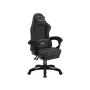 huzaro Force 3.7 Carbon musta pelituoli – ergonominen, korkeussäädettävä 107,5–116,5 cm, 5 rullaa, lanne- ja niskatyyny