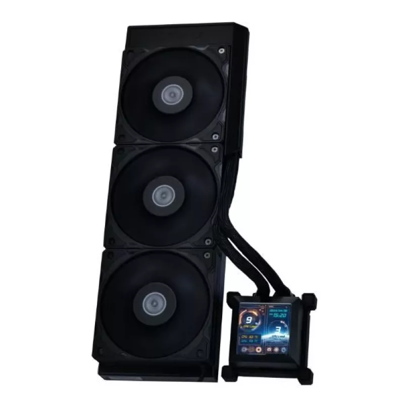 All-in-One-nestekühler Lian Li HydroShift LCD 360S 12 cm musta