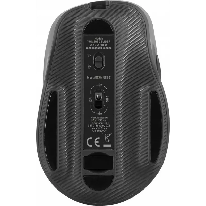 Langaton hiiri YENKEE YMS 2080GY SLIDER 2,4 GHz