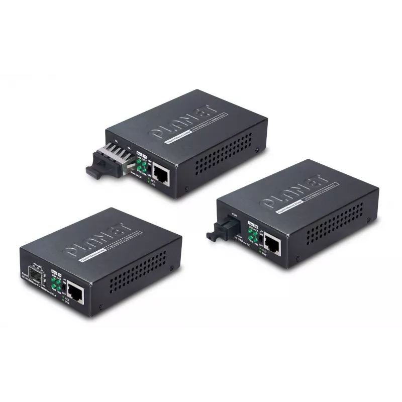 PLANET GT805A verkon mediakonvertteri 1000 Mbit/s multimode musta