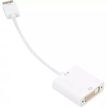 DisplayPort-DVI-adapterikaapeli Sharkoon 0,15 m valkoinen — DisplayPort 1.2 - DVI