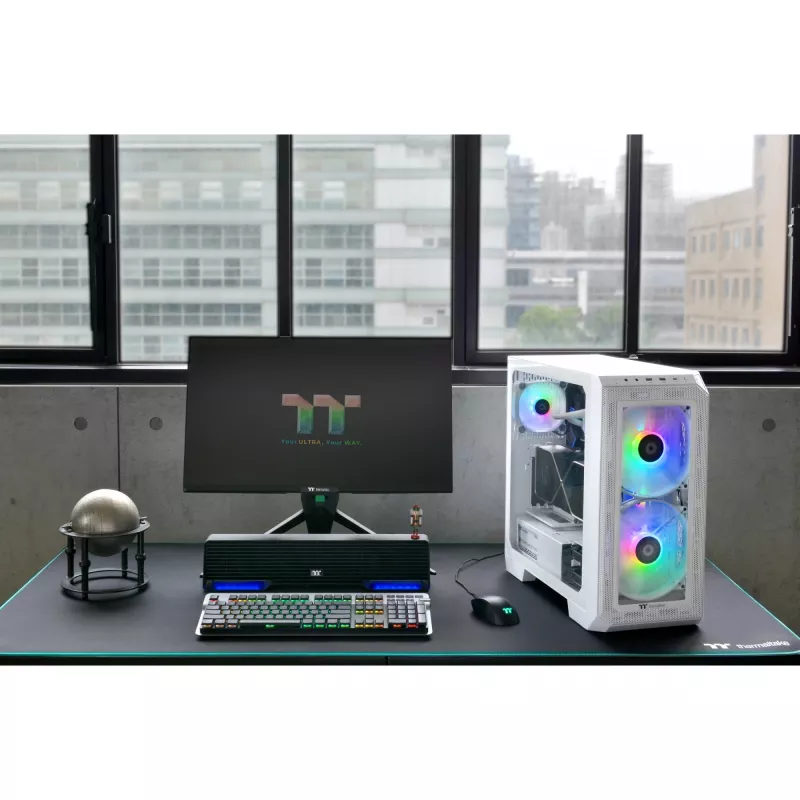 PC-kotelo Thermaltake View 300 MX Midi Tower valkoinen