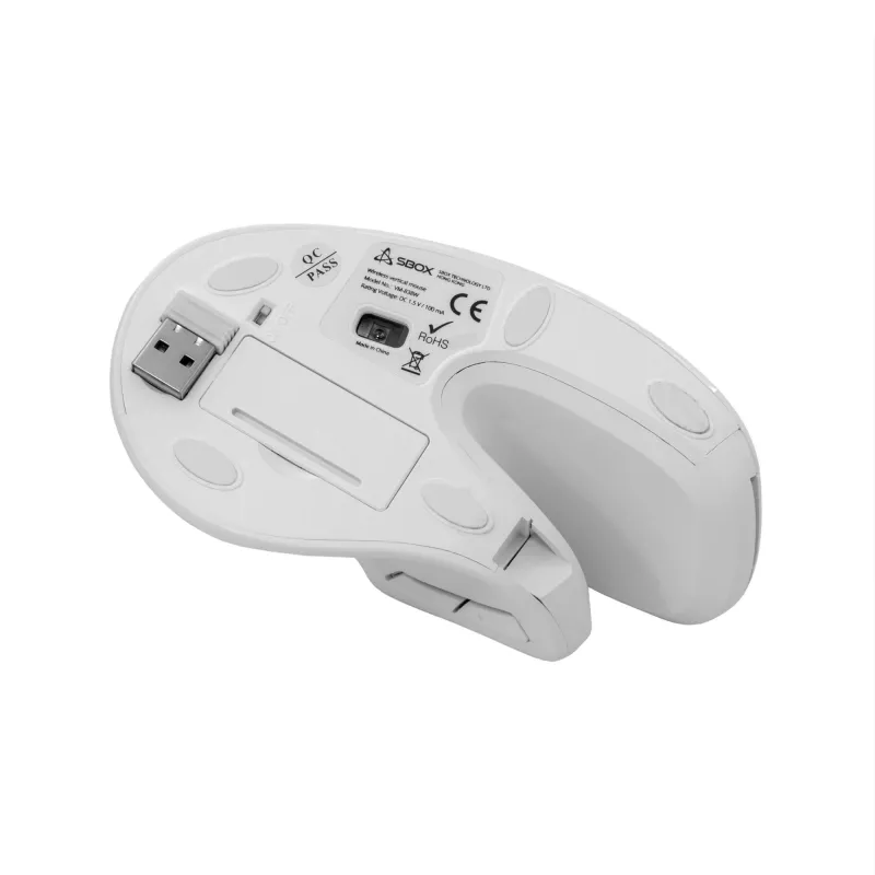 SBOX VM-838W -hiiri pysty langaton valkoinen