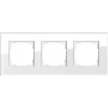 Lasinen peitelevy Gira Esprit lasi valkoinen, ruuviton, 95×236,8×9,85 mm