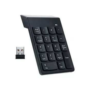 Gembird KPD-W-02 numerinen näppäimistö kannettavaan/tietokoneeseen Bluetooth musta