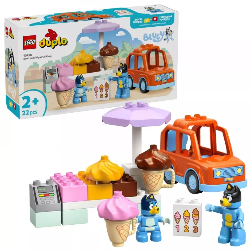 LEGO BLUEY 10458 Jäätelöretki Blueyn kanssa