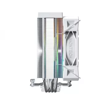 Ilmajäähdytin Montech NX400 ARGB 120 mm valkoinen — 270 W TDP, FDB, 156×74×120 mm