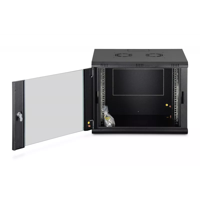 Seinäkiinnitteinen kaappi DIGITUS Dynamic-N 9U, 600x450 mm (LxS), IP20, avainlukko, kokoamaton