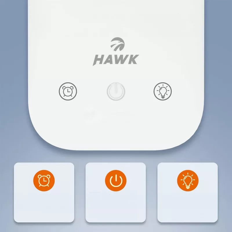 Pöytävalaisin Hawk HW-LAMP01 valkoinen LED säädettävä kirkkaus, säädettävä varsi