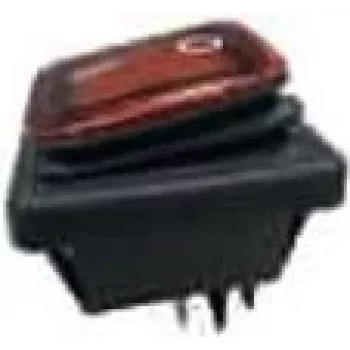 BACHMANN 924.178 keinupainike musta/punainen sarja 3627, valaistu, 2-napainen (924178)