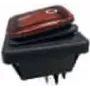 BACHMANN 924.178 keinupainike musta/punainen sarja 3627, valaistu, 2-napainen (924178)