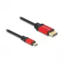 DeLOCK USB-C–DisplayPort-kaapeli 8K 30Hz HDR 1 m punainen