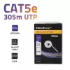 Qoltec verkkokaapeli UTP CAT5E, 305m