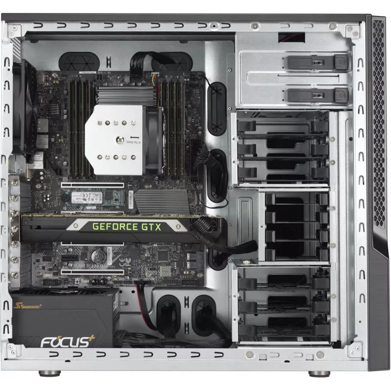 Tietokonekotelo Supermicro SuperChassis GS5A-754K Midi Tower musta, harmaa