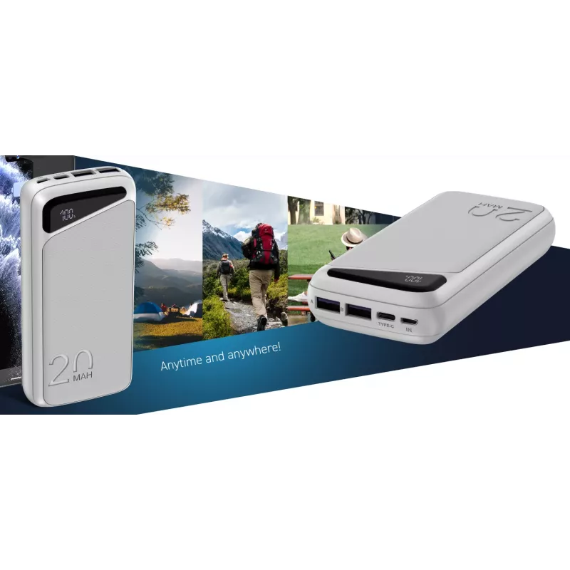 Kannettava varavirtalähde Navitel PWR20 MX VALKOINEN 20000 mAh