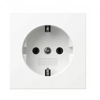 Schuko-pistorasia Gira 418870 uppoasennus, puhtaanvalkoinen
