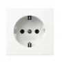 Schuko-pistorasia Gira 418870 uppoasennus, puhtaanvalkoinen