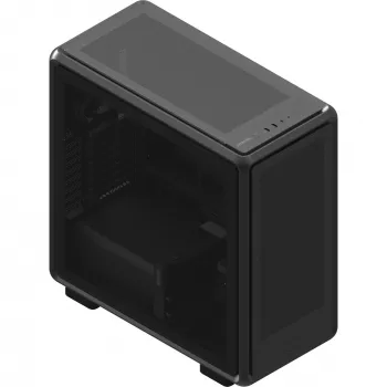 PC Midi Tower Cooler Master MasterFrame 600 Mesh — musta, tukee ATX/EATX, 2x200 mm etutuulettimet, etu-/sivutuulettimien tuki, 2x 3,5