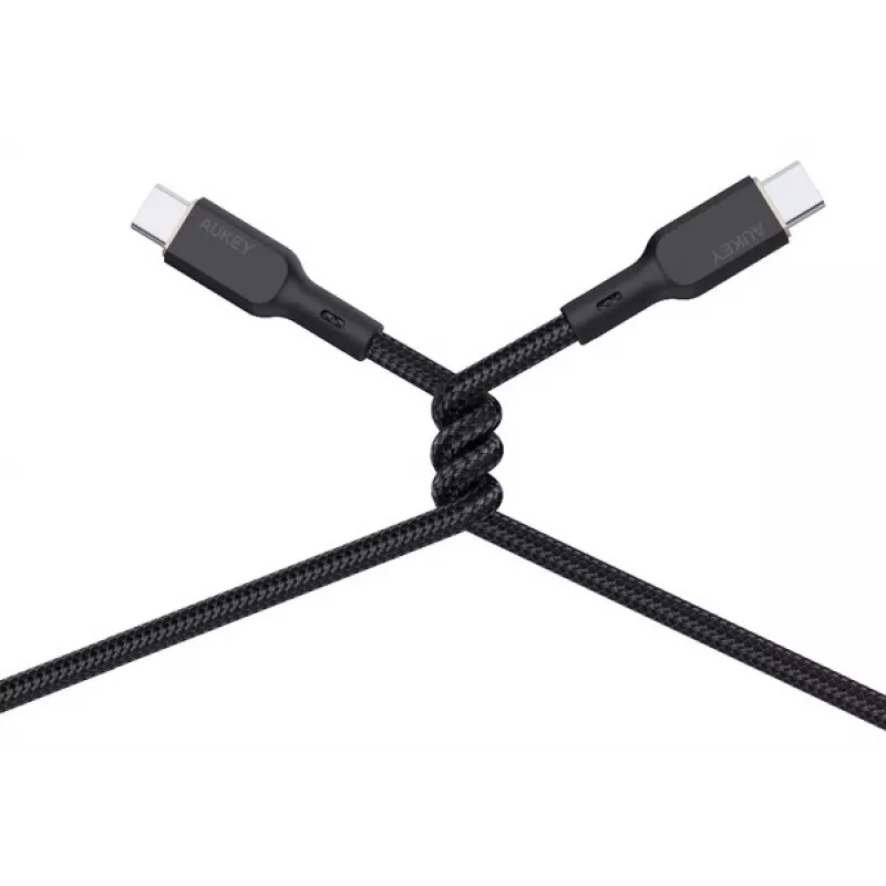 AUKEY CB-KCC101 nailonkaapeli USB-C - USB-C 1m