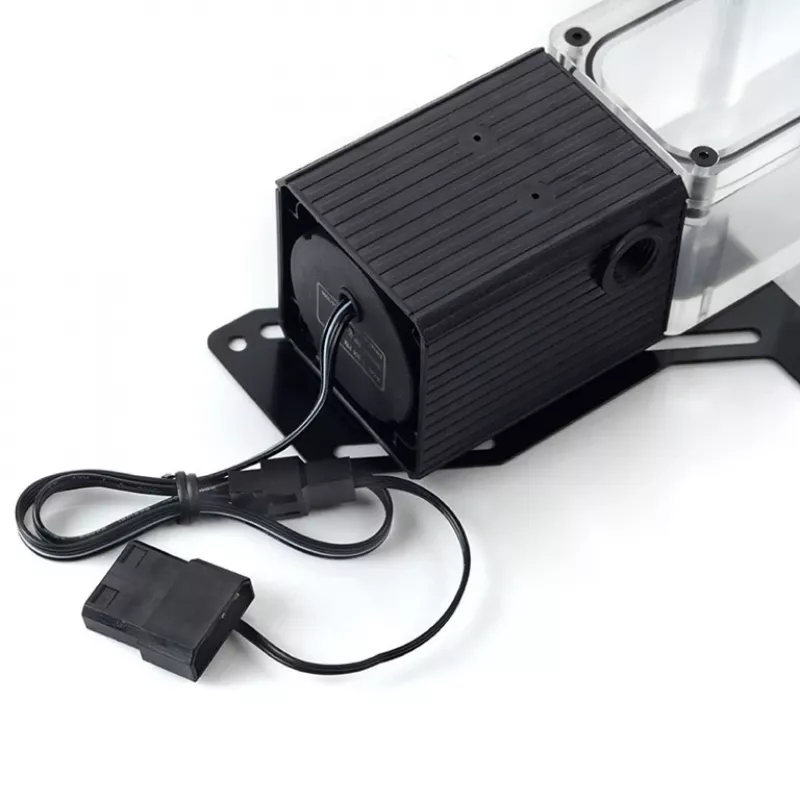 BitsPower Tiny Tank SC6 200 -pumppu PWM läpinäkyvä – kompakti pumppu-nestesäiliö-yhdistelmä vesicoolerointiin