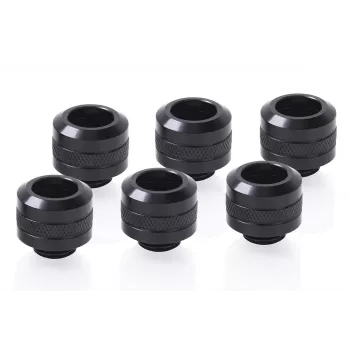 Liitinsarja Alphacool 17475 — messinkiliittimet, musta, Ø 22 mm, K 20 mm