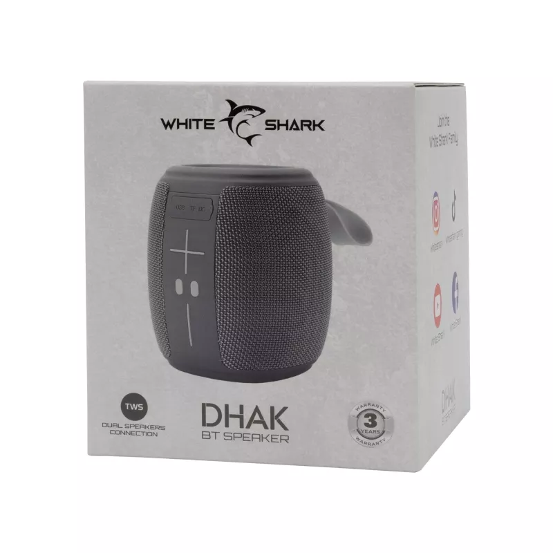 Kannettava kaiutin White Shark GBT-888 Dhak harmaa
